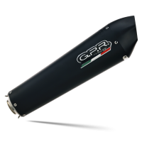 Escape compatível com Gilera Gp 800 2008-2013, Gpe Ann. Black titanium, Escape homologado semi-completo com db killer removível e com catalisador 