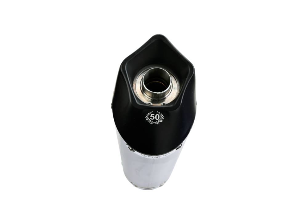 Escape compatível com Gilera Gp 800 2008-2013, Gpe Ann. Black titanium, Escape homologado semi-completo com db killer removível e com catalisador 