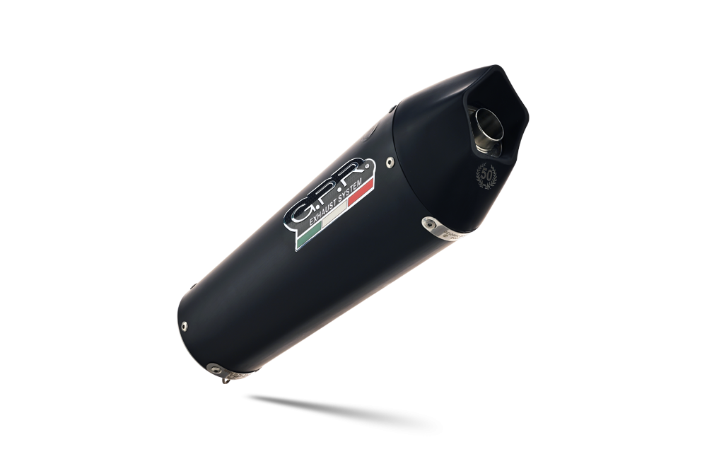 Escape compatível com Gilera Gp 800 2008-2013, Gpe Ann. Black titanium, Escape homologado semi-completo com db killer removível e com catalisador 