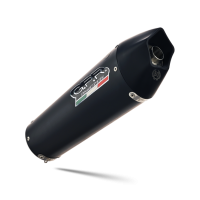 Escape compatível com Gilera Gp 800 2008-2013, Gpe Ann. Black titanium, Escape homologado semi-completo com db killer removível e com catalisador 
