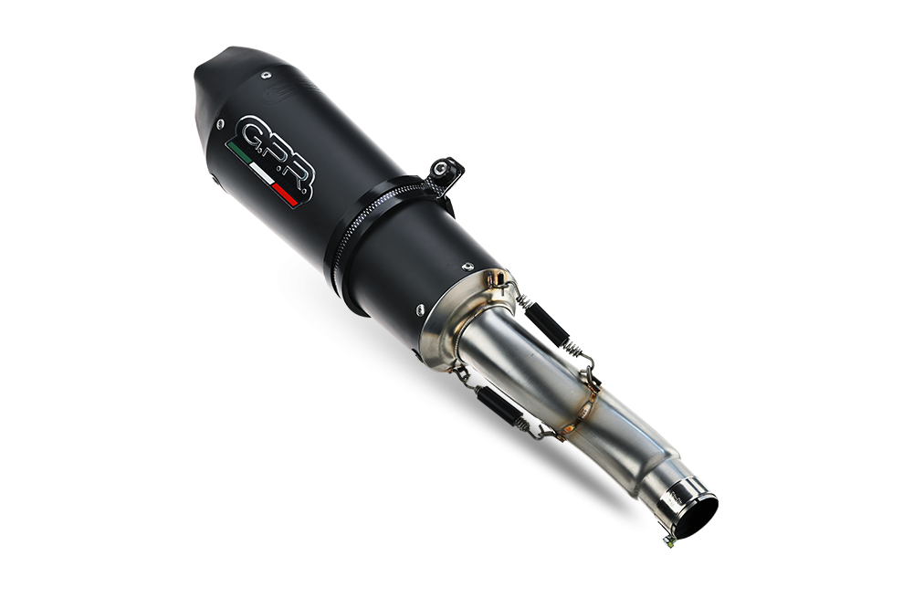 Escape compatível com Bmw C 650 Gt 2012-2015, Gpe Ann. Black titanium, Escape legal, homologado, silenciador com db killer removível e tubo de ligação específico 