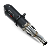 Escape compatível com Bmw C 650 Gt 2012-2015, Gpe Ann. Black titanium, Escape legal, homologado, silenciador com db killer removível e tubo de ligação específico 