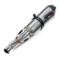 Escape compatível com Ktm Lc 8 Adventure 1190 2013-2016, Gpe Ann. titanium, Sistema racing Silencioso com tubo de ligação 