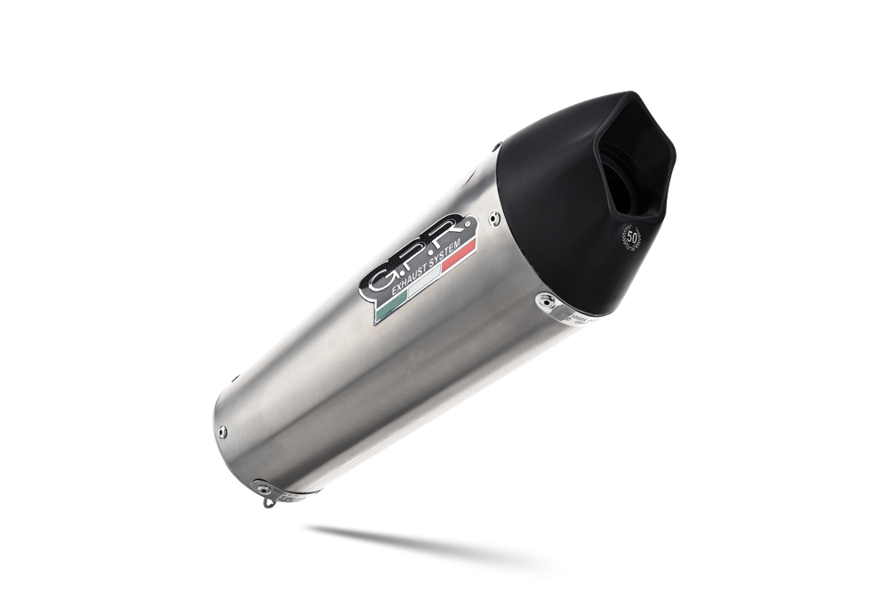 GPR escape compatível com  Moto Guzzi V85 TT 2021-2024, New Grand Prix Evo Titanium, Sistema racing Silencioso com tubo de ligação 