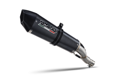Escape compatível com Ducati Diavel 1198 2011-2016, Gpe Ann. Poppy, Escape legal, homologado, silenciador com db killer removível e tubo de ligação específico 