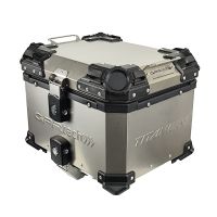 GPR TECH TOP CASE ALPI-TECH 35 LT. Top case em titânio, cor natural com placa universal incluída Capacidade Litros 35