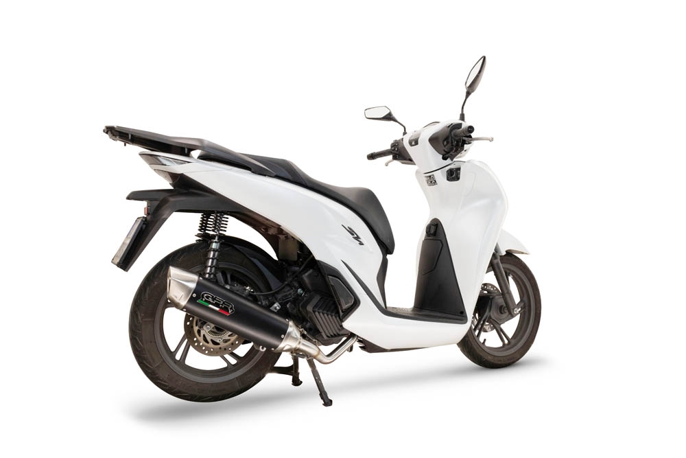 Escape compatível com Honda SH 125 2024-2025, Furore-X Scooter, Silenciador homologado para ruído, com catalisador, linha completa 