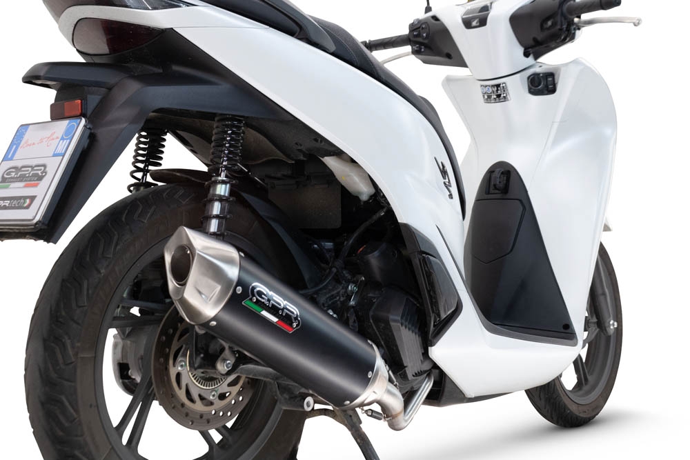 Escape compatível com Honda SH 125 2024-2025, Furore-X Scooter, Silenciador homologado para ruído, com catalisador, linha completa 