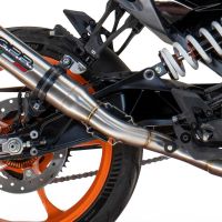 Escape compatível com Husqvarna Svartpilen 250 2024-2025, Deeptone Inox, Escape legal, homologado, silenciador com db killer removível e tubo de ligação específico 