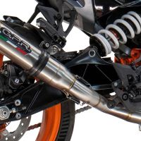 Escape compatível com Husqvarna Svartpilen 250 2024-2025, Deeptone Inox, Escape legal, homologado, silenciador com db killer removível e tubo de ligação específico 