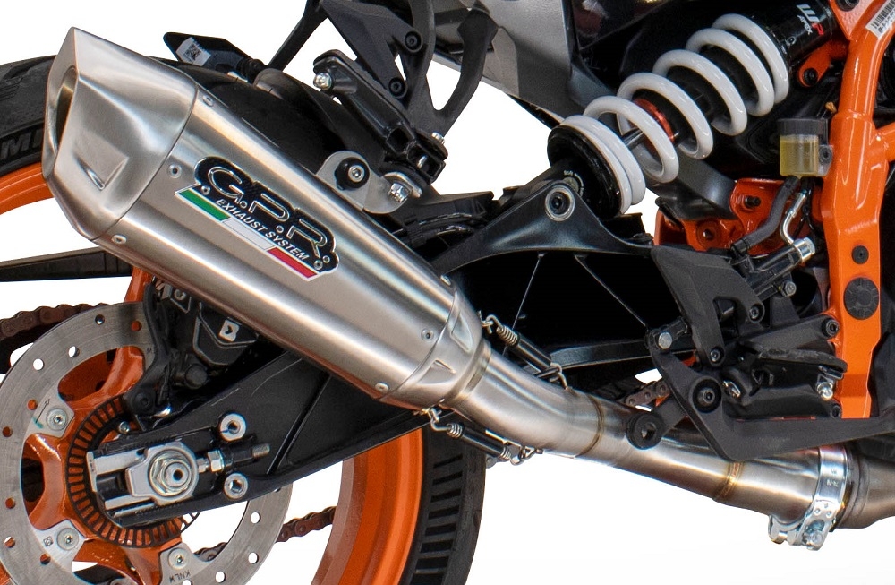 Escape compatível com Husqvarna Vitpilen 401 2024-2025, GP-Revo Titanium, Escape legal, homologado, silenciador com db killer removível e tubo de ligação específico 
