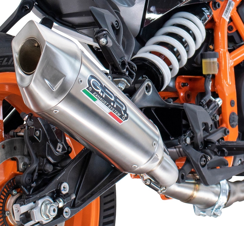 Escape compatível com Husqvarna Vitpilen 401 2024-2025, GP-Revo Titanium, Escape legal, homologado, silenciador com db killer removível e tubo de ligação específico 