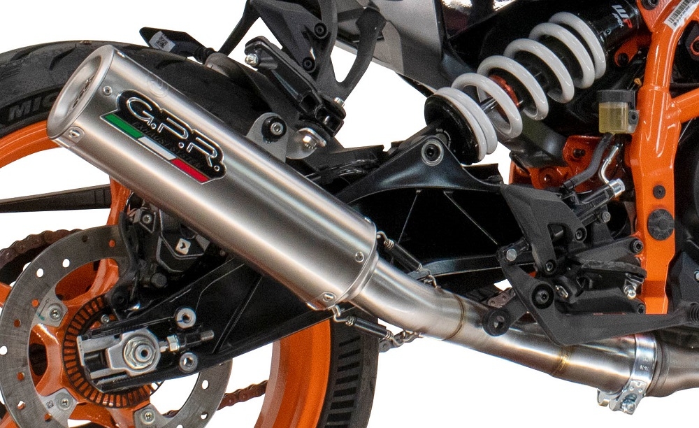 Escape compatível com Husqvarna Svartpilen 401 2024-2025, M3 Inox , Escape legal, homologado, silenciador com db killer removível e tubo de ligação específico 