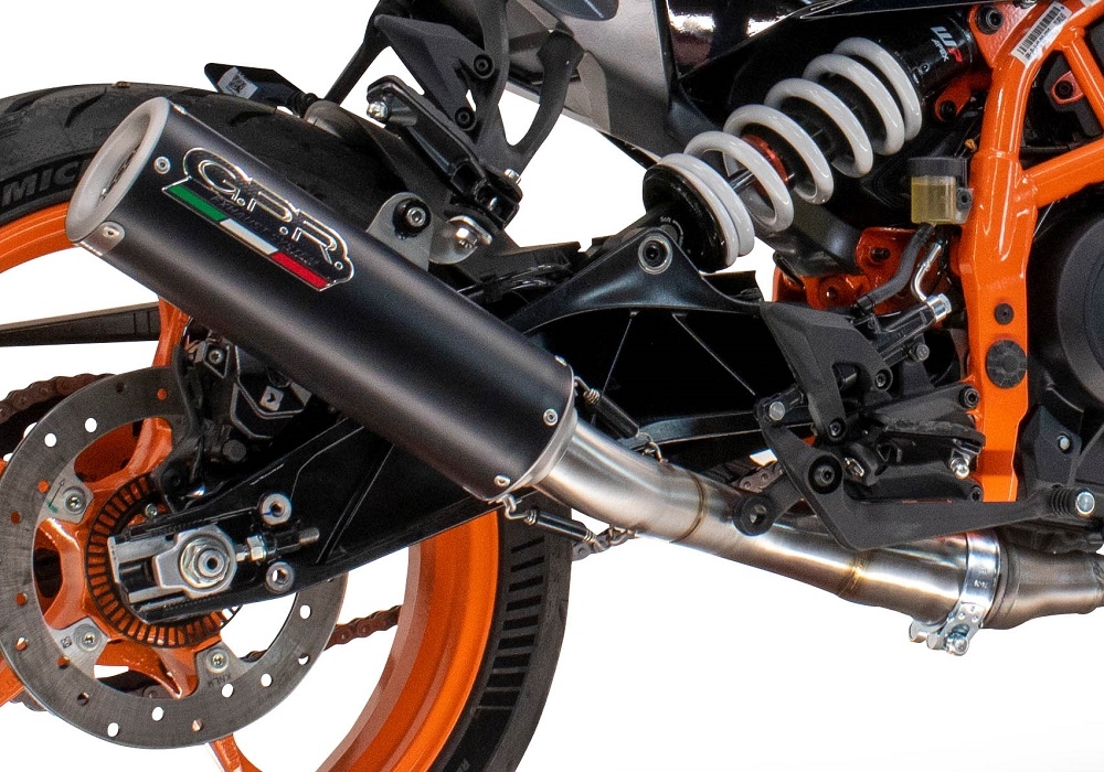 Escape compatível com Husqvarna Vitpilen 401 2024-2025, M3 Black Titanium, Escape legal, homologado, silenciador com db killer removível e tubo de ligação específico 