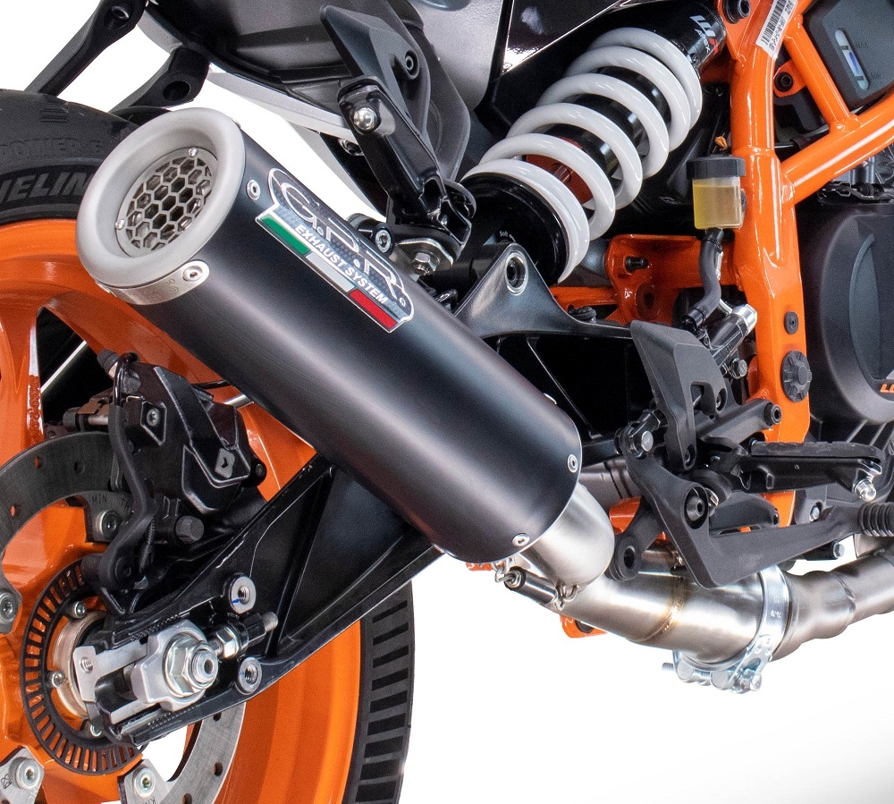 Escape compatível com Husqvarna Vitpilen 401 2024-2025, M3 Black Titanium, Escape legal, homologado, silenciador com db killer removível e tubo de ligação específico 