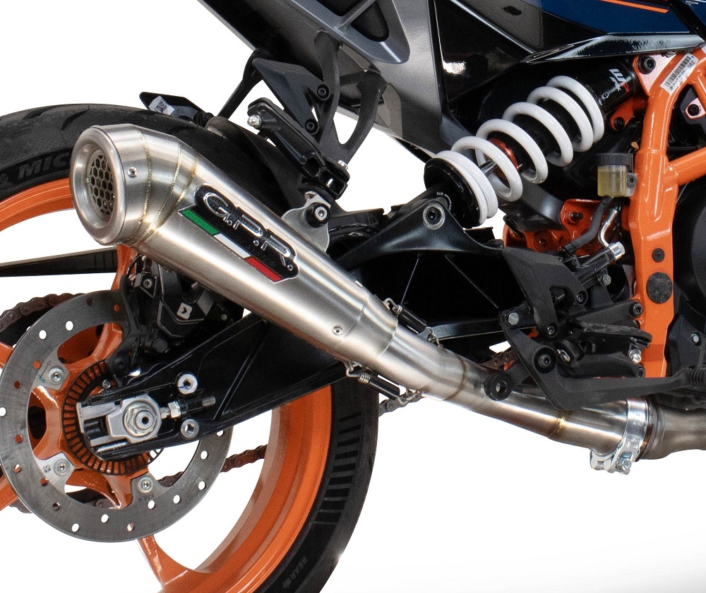 Escape compatível com Husqvarna Svartpilen 401 2024-2025, Powercone Evo, Escape legal, homologado, silenciador com db killer removível e tubo de ligação específico 