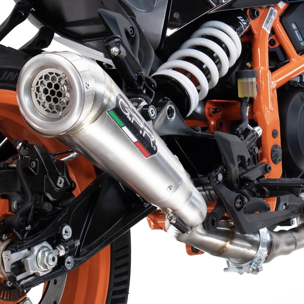 Escape compatível com Husqvarna Svartpilen 401 2024-2025, Powercone Evo, Escape legal, homologado, silenciador com db killer removível e tubo de ligação específico 