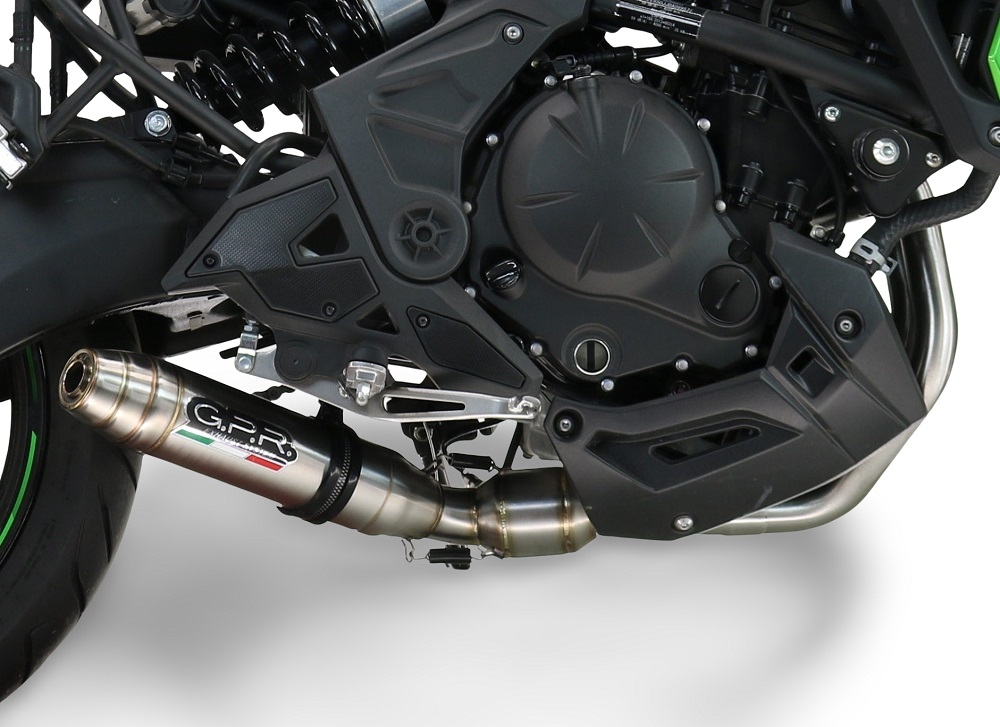 Escape compatível com Kawasaki Z 650 RS 2024-2025, Deeptone Inox, Escape Racing, linha completa, fornecido com coletor específico, artigo sem homologação 