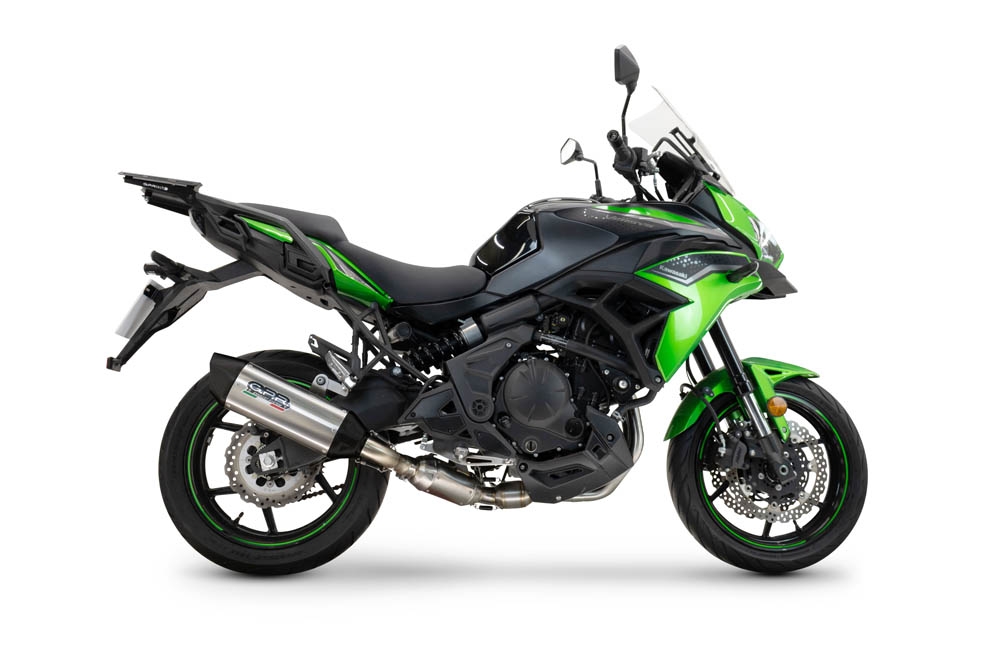 Escape compatível com Kawasaki Versys 650 2023-2025, Furore-X Titanio, Silenciador homologado para ruído, com catalisador, linha completa 