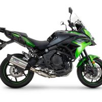 Escape compatível com Kawasaki Versys 650 2023-2025, Furore-X Titanio, Silenciador homologado para ruído, com catalisador, linha completa 
