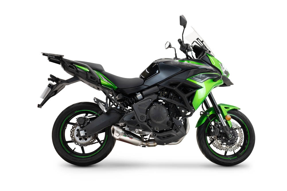 GPR escape compatível com  Kawasaki Versys 650 2023-2025, GP-Revo Titanium, Escape racing linha completa, silencioso mais coletor com dbkiller, não homologado  