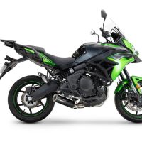 Escape compatível com Kawasaki Versys 650 2023-2025, M3 Black Titanium, Escape racing linha completa, silencioso mais coletor com dbkiller, não homologado 