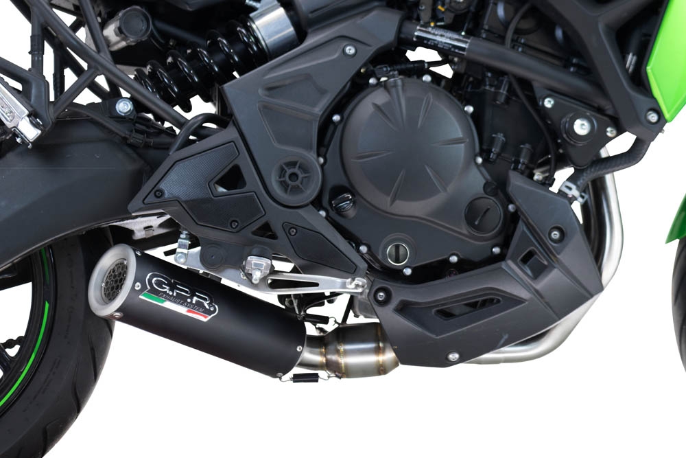 Escape compatível com Kawasaki Ninja 650 2023-2025, M3 Black Titanium, Escape racing linha completa, silencioso mais coletor com dbkiller, não homologado 