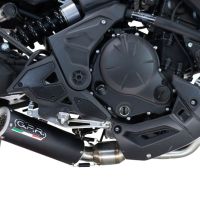 Escape compatível com Kawasaki Versys 650 2023-2025, M3 Black Titanium, Escape racing linha completa, silencioso mais coletor com dbkiller, não homologado 