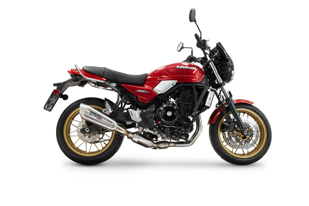 GPR escape compatível com  Kawasaki Z 650 RS 2024-2025, GP-Revo Titanium, Silenciador homologado para ruído, com catalisador, linha completa 