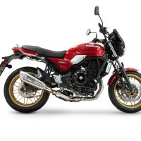 Escape compatível com Kawasaki Z 650 RS 2024-2025, GP-Revo Titanium, Silenciador homologado para ruído, com catalisador, linha completa 