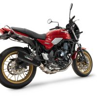 Escape compatível com Kawasaki Z 650 RS 2024-2025, GP-Revo Black Titanium, Silenciador homologado para ruído, com catalisador, linha completa 