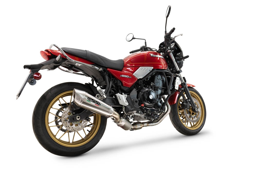 GPR escape compatível com  Kawasaki Z 650 RS 2024-2025, GP-Revo Titanium, Silenciador homologado para ruído, com catalisador, linha completa 