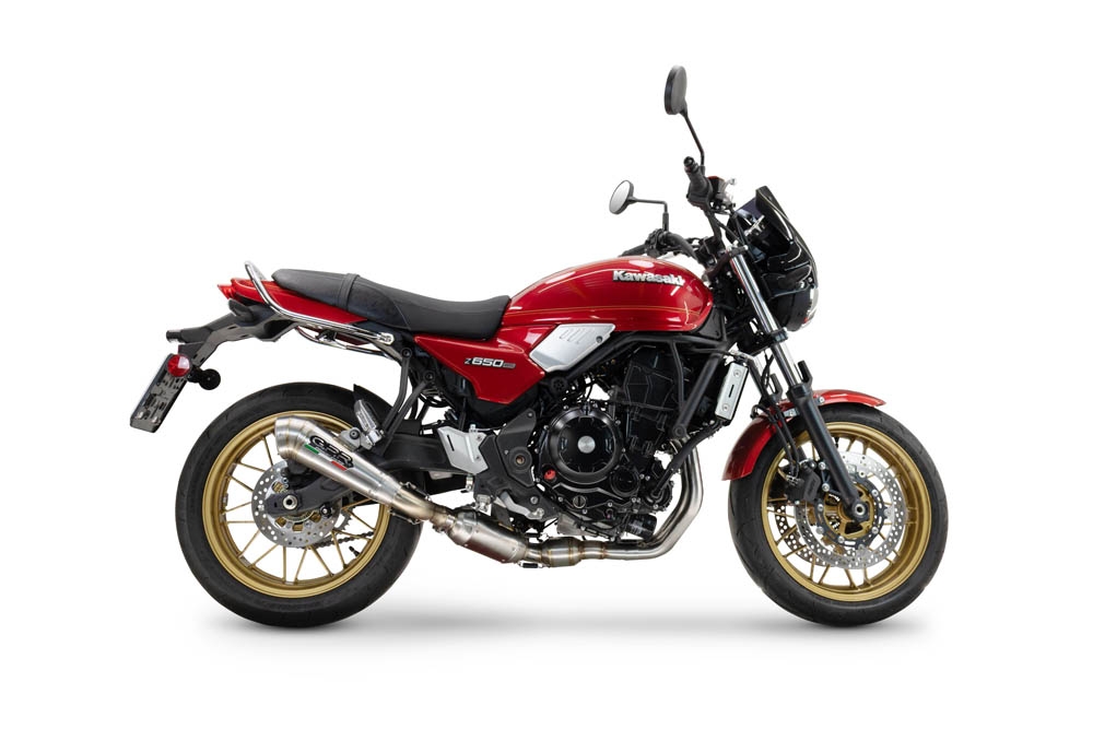 Escape compatível com Kawasaki Z 650 RS 2024-2025, Powercone Evo, Silenciador homologado para ruído, com catalisador, linha completa 
