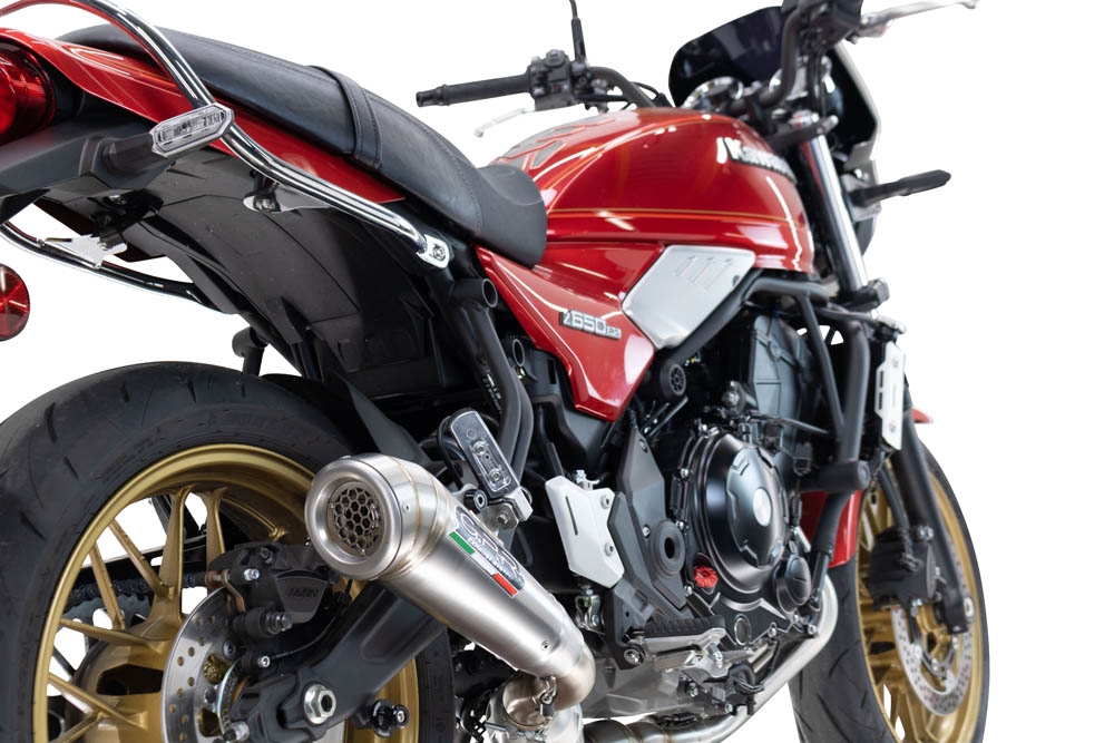 Escape compatível com Kawasaki Z 650 RS 2024-2025, Powercone Evo, Silenciador homologado para ruído, com catalisador, linha completa 