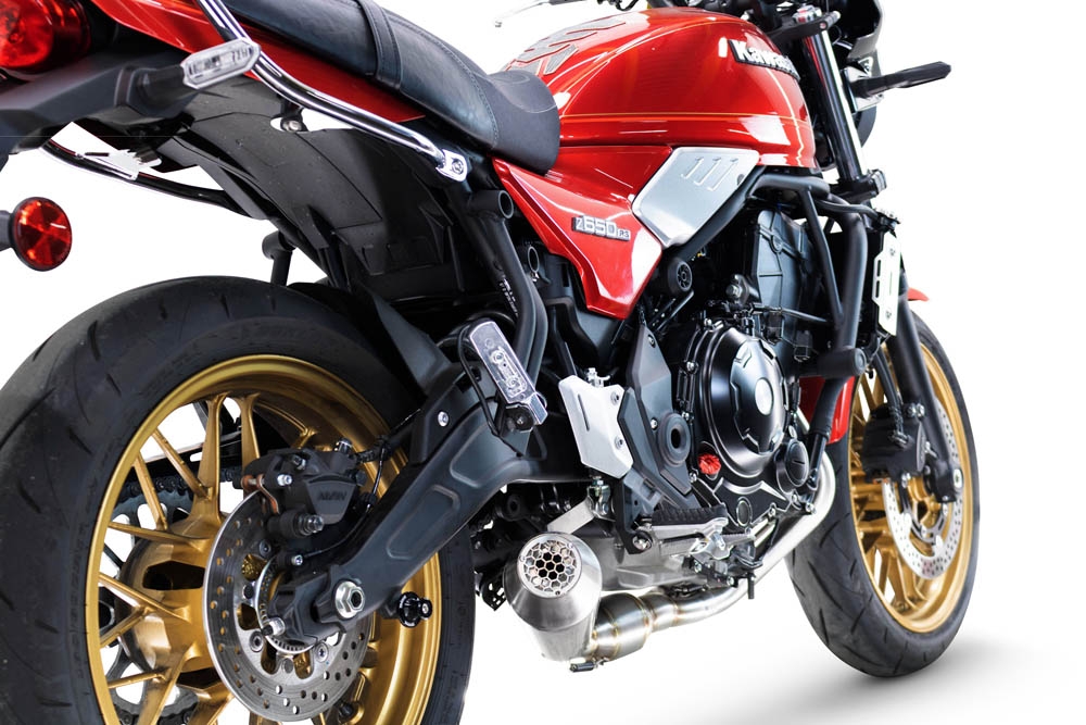 Escape compatível com Kawasaki Z 650 RS 2024-2025, Ultracone, Escape Racing, linha completa, fornecido com coletor específico, artigo sem homologação 