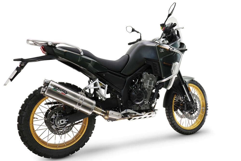 GPR escape compatível com Kove 800X 2024-2026,Dual Inox,Sistema de escapamento de corrida incluindo tubo de ligação específico com dbkiller 