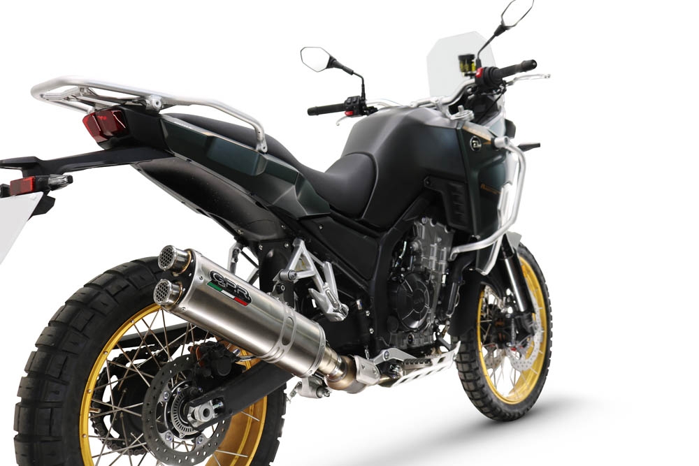 GPR escape compatível com Kove 800X 2024-2026,Dual Inox,Sistema de escapamento de corrida incluindo tubo de ligação específico com dbkiller 