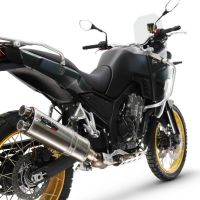 GPR escape compatível com Kove 800X 2024-2026,Dual Inox,Sistema de escapamento de corrida incluindo tubo de ligação específico com dbkiller 