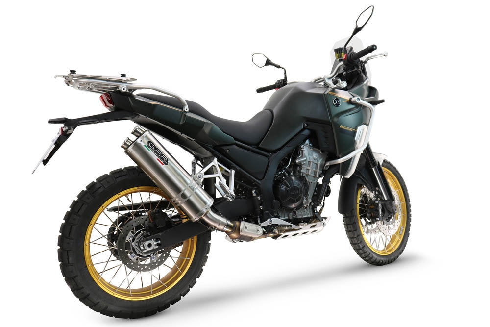 GPR escape compatível com Kove 800X 2024-2026,Dual Inox,Sistema de escapamento de corrida incluindo tubo de ligação específico com dbkiller 