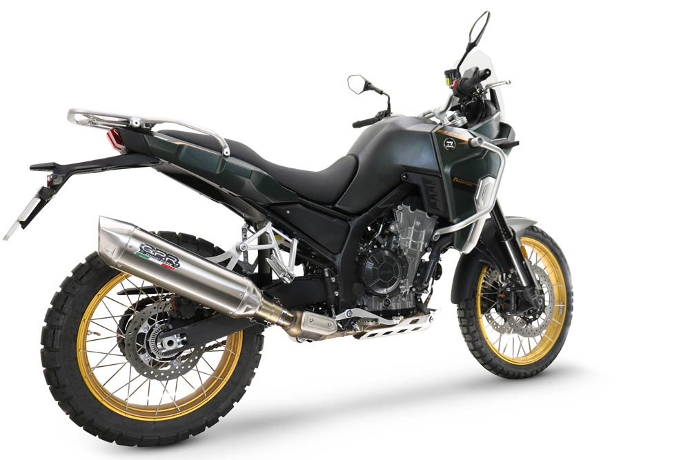 Escape compatível com Kove 800X 2024-2026,Furore-X Acciaio Inox,Sistema de escapamento de corrida incluindo tubo de ligação específico com dbkiller 