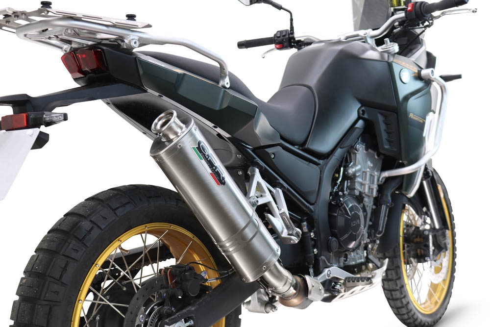 GPR escape compatível com Kove 800X 2024-2026,Dune Triovale Titanio,Escape legal, homologado, silenciador com db killer removível e tubo de ligação específico 