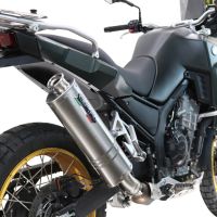 GPR escape compatível com Kove 800X 2024-2026,Dune Triovale Titanio,Escape legal, homologado, silenciador com db killer removível e tubo de ligação específico 