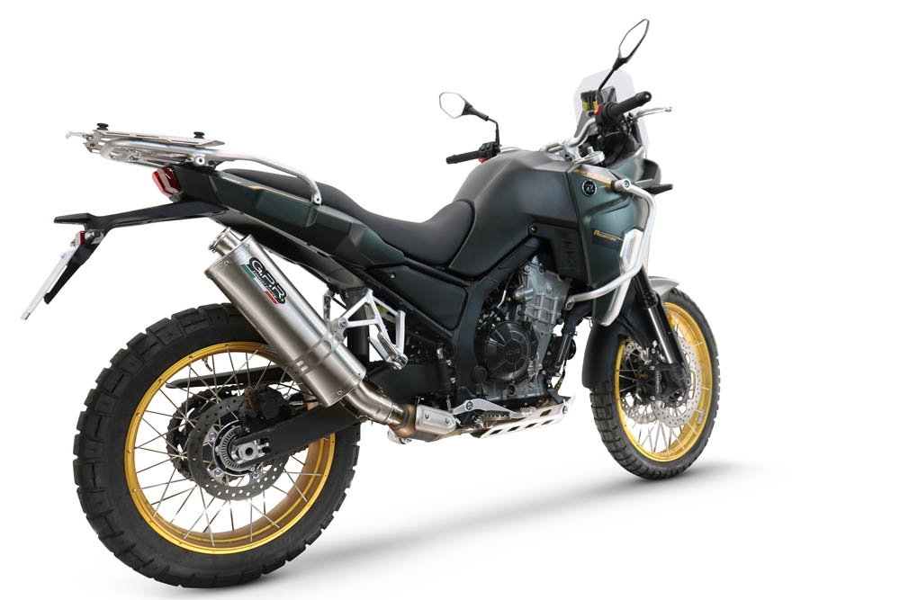 GPR escape compatível com Kove 800X 2024-2026,Dune Triovale Titanio,Escape legal, homologado, silenciador com db killer removível e tubo de ligação específico 