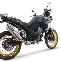 GPR escape compatível com Kove 800X 2024-2026,Dune Triovale Titanio,Escape legal, homologado, silenciador com db killer removível e tubo de ligação específico 