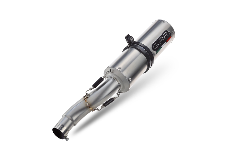 Escape compatível com Aprilia Shiver 900 2017-2020, M3 Inox , Par de silenciosos de escape homologadas, com db killer removível e tubos de ligação específicos 