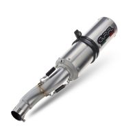 Escape compatível com Aprilia Shiver 900 2017-2020, M3 Inox , Par de silenciosos de escape homologadas, com db killer removível e tubos de ligação específicos 