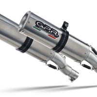 Escape compatível com Honda Cbf 1000 - ST 2006-2009, M3 Inox , Par de silenciosos de escape homologadas, com db killer removível e tubos de ligação específicos 