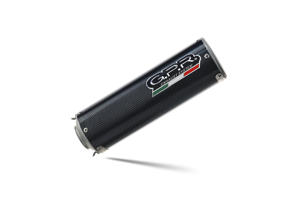 Escape compatível com Yamaha Fz6 600-Fazer S1-S2 2004-2013, M3 Poppy , Par de silenciosos de escape homologadas, com db killer removível e tubos de ligação específicos 