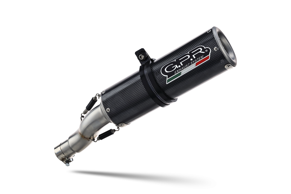 Escape compatível com Moto Guzzi V85 TT 2019-2020, M3 Poppy , Sistema racing Silencioso com tubo de ligação 
