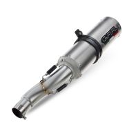 Escape compatível com Aprilia Rsv 1000 R Factory 2006-2010, M3 Titanium Natural, Par de silenciosos de escape homologadas, com db killer removível e tubos de ligação específicos 